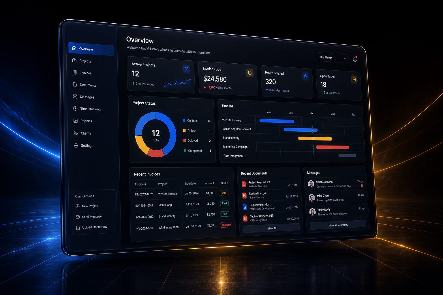 Customer portals backend application built by SpinFlow